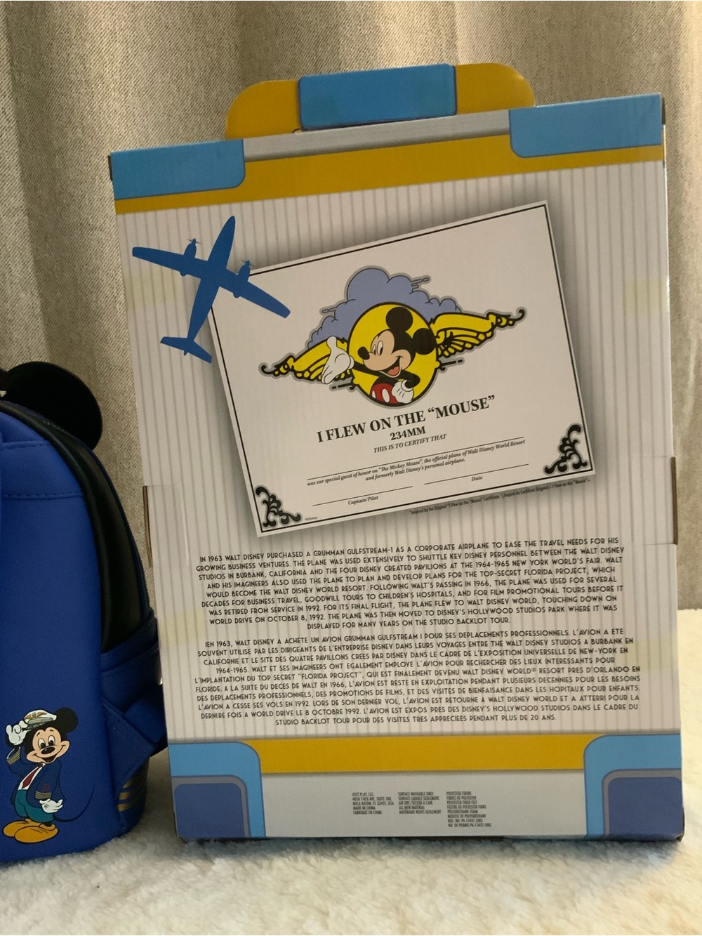 Loungefly Disney Mickey Mouse One : Walt’s Plane - Pilot Mickey Mouse & Plush - Picture 6 of 11